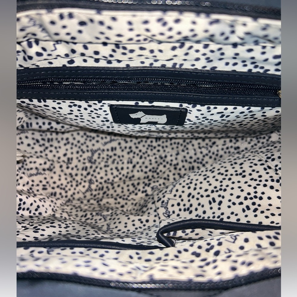 Radley London Blue Quilted Tote with Silver Accents - Picture 7 of 7